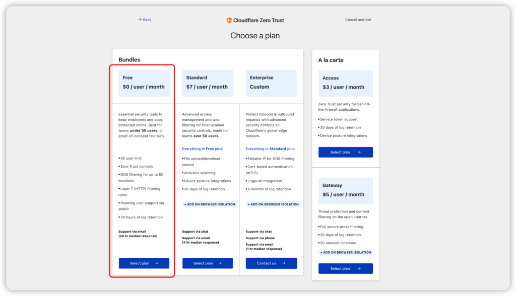 使用Cloudflare ZeroTrust无限量访问外网